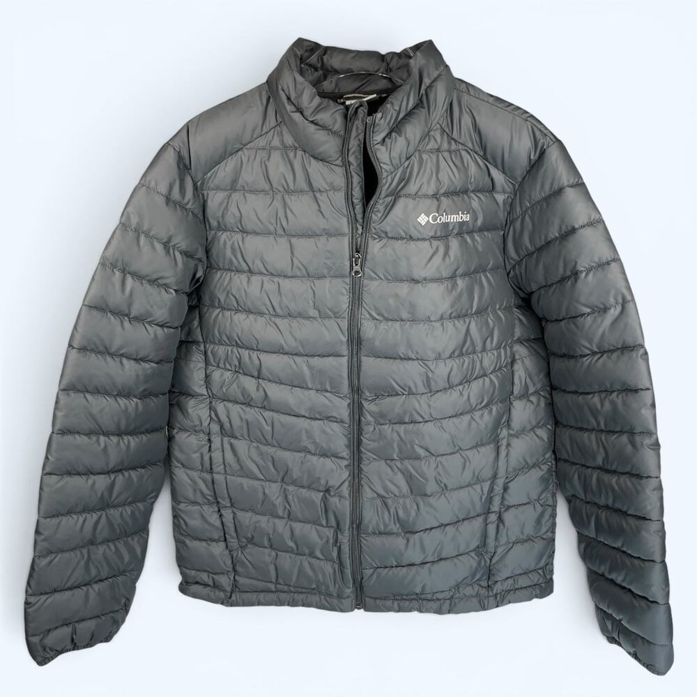 Columbia Foster Falls Puffer Jacket Omni-Shield Men's Size Medium Charcoal Gray